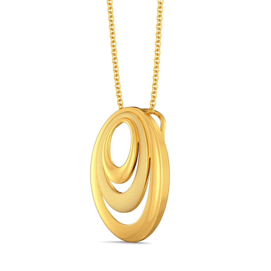 Oval Trio Gold Pendants