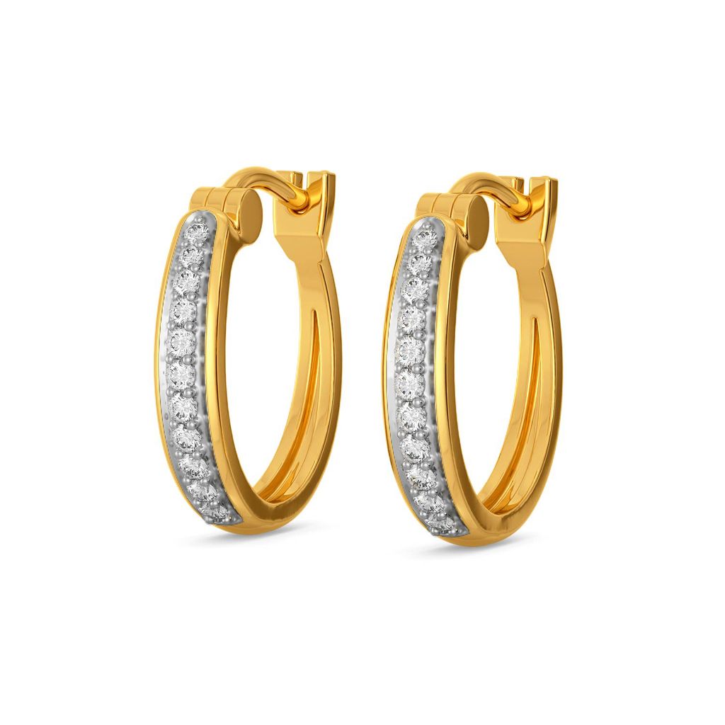 Basic Linears Diamond Earrings