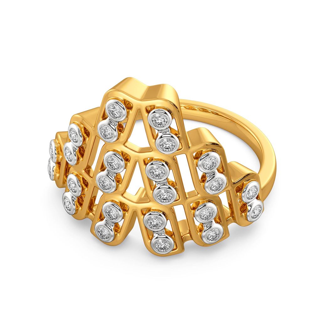 Wide Stride Diamond Rings alternate view 3