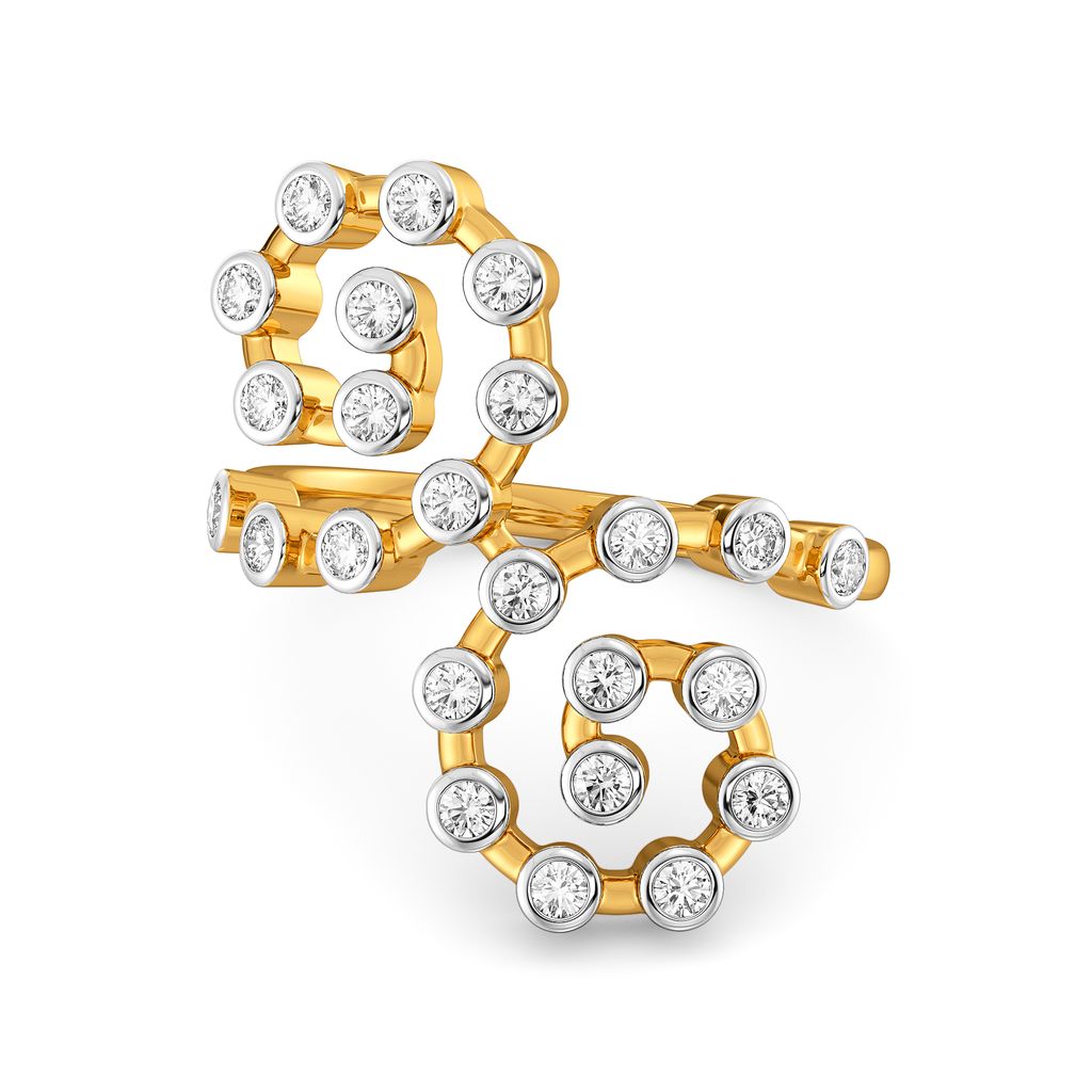 Laid Back Denim Diamond Rings image
