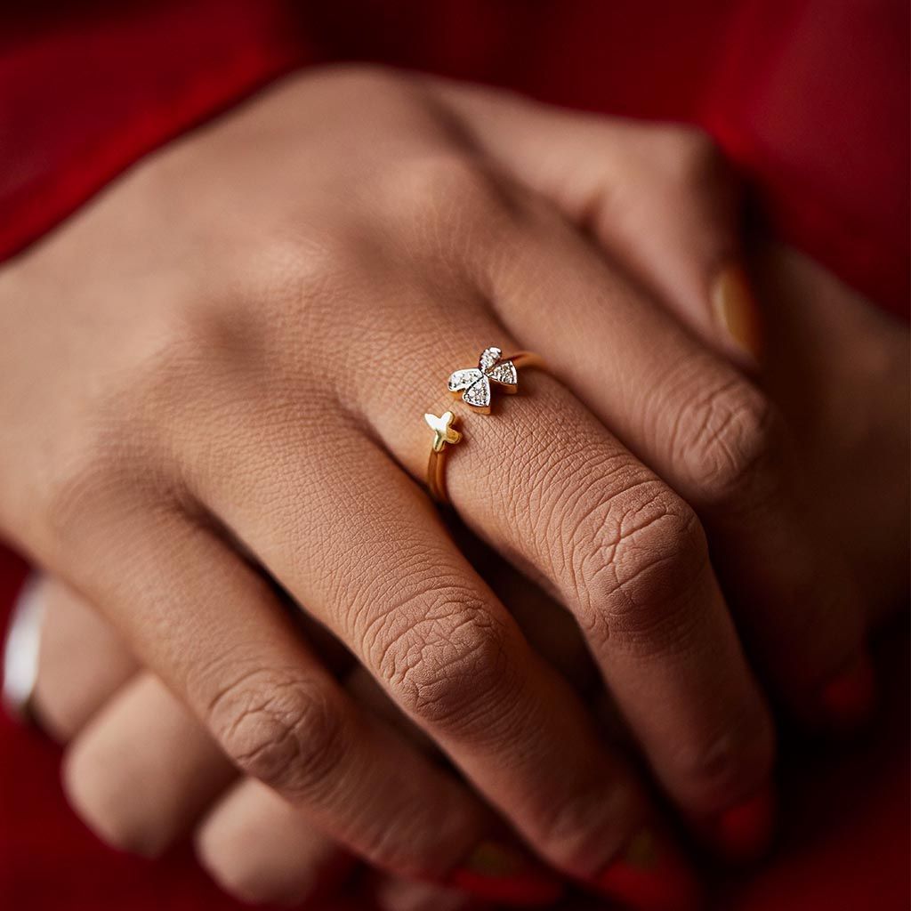 Open Wings Diamond Rings alternate view 1