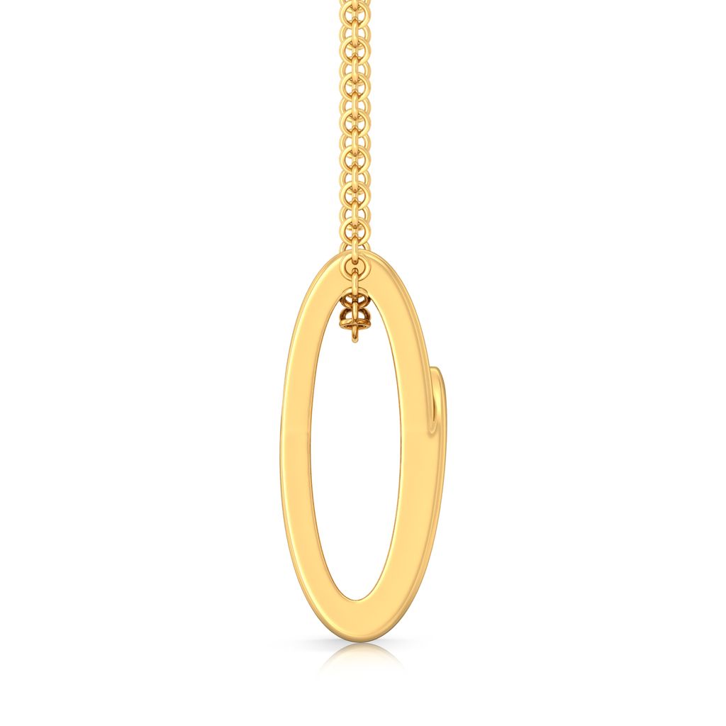 Merlot Curl Gold Pendants
