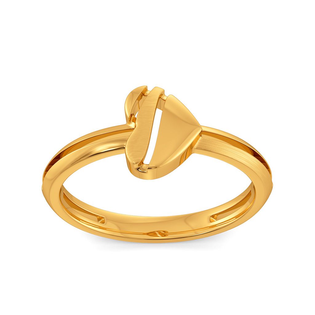Heart Poise Gold Rings alternate view 2