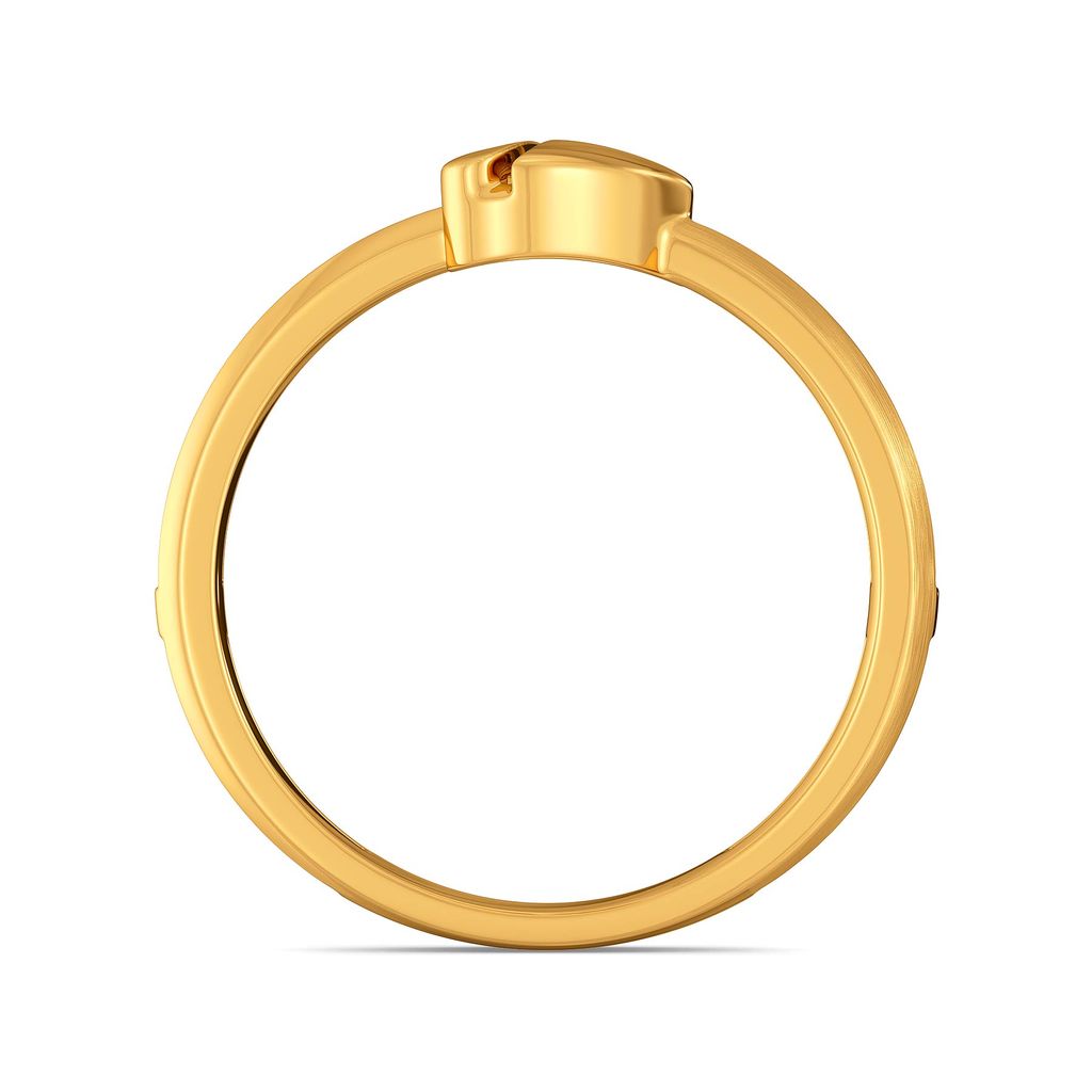 Heart Poise Gold Rings image