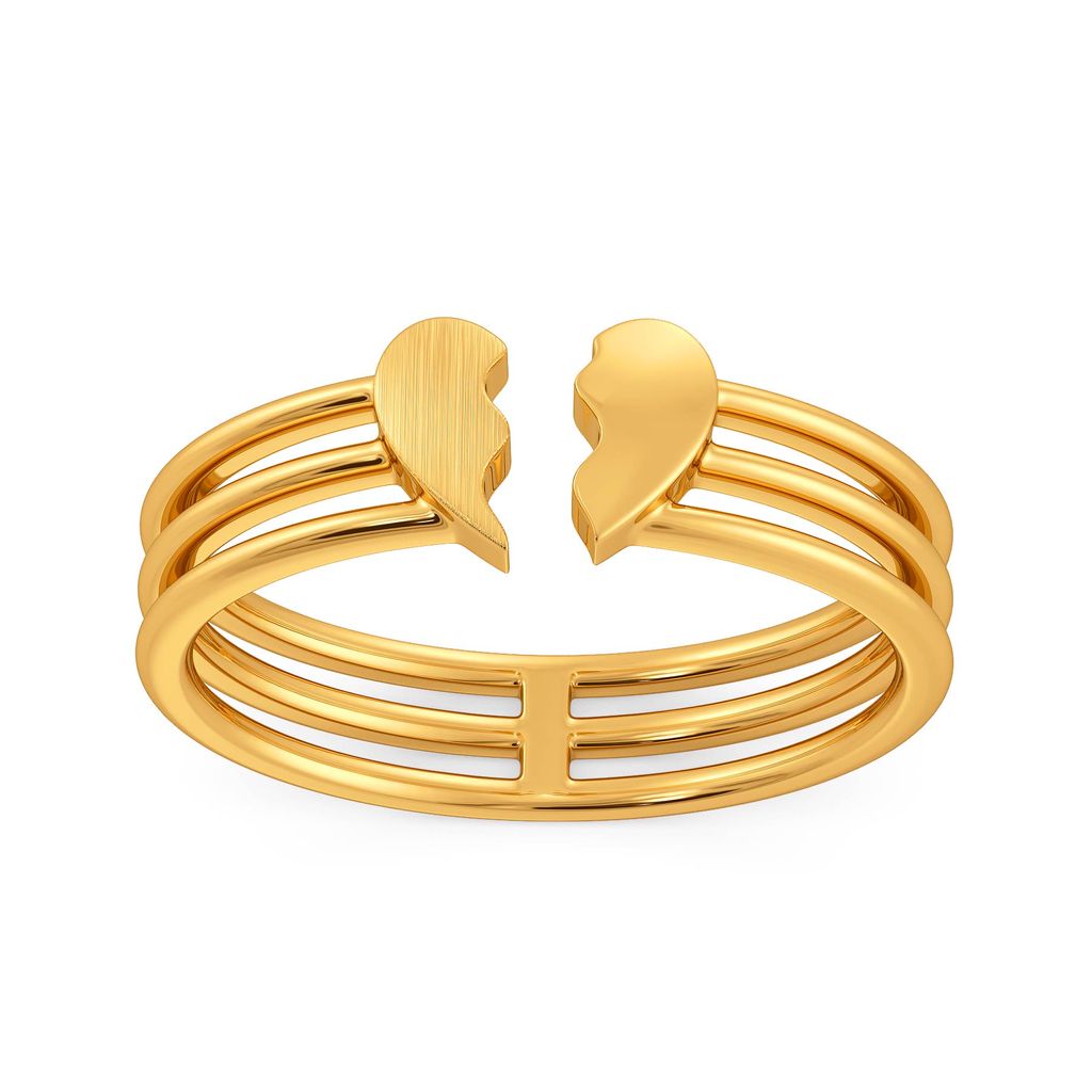 Carre Ardor Gold Rings alternate view 2