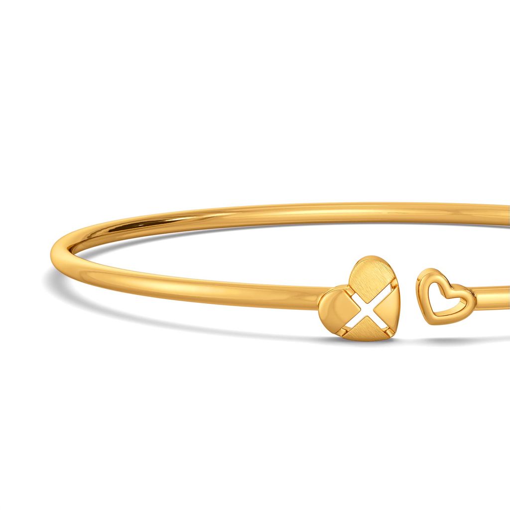 L 'amour en vogue Gold Bangles