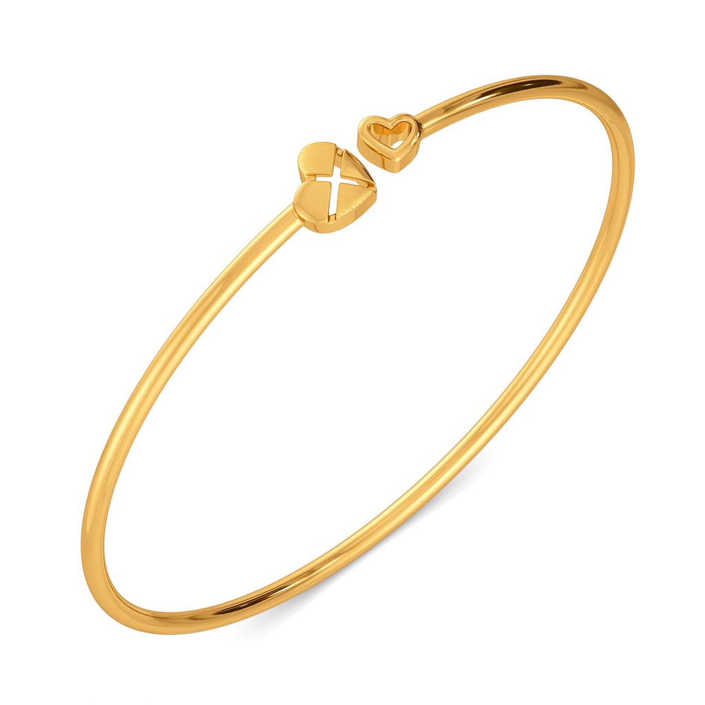 L 'amour en vogue Gold Bangles