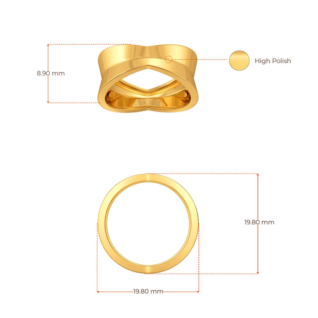 Trimmed Reverie Gold Rings image