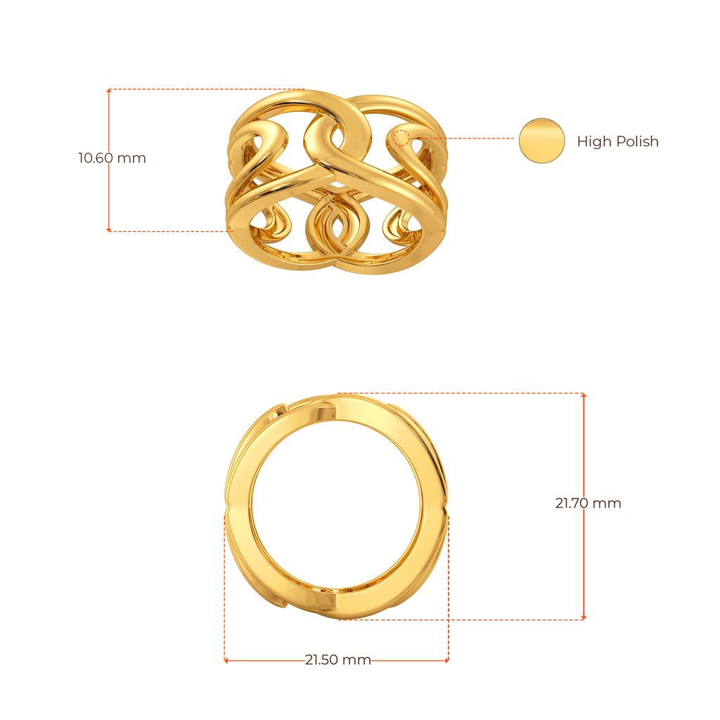 Back Tracks Gold Rings image