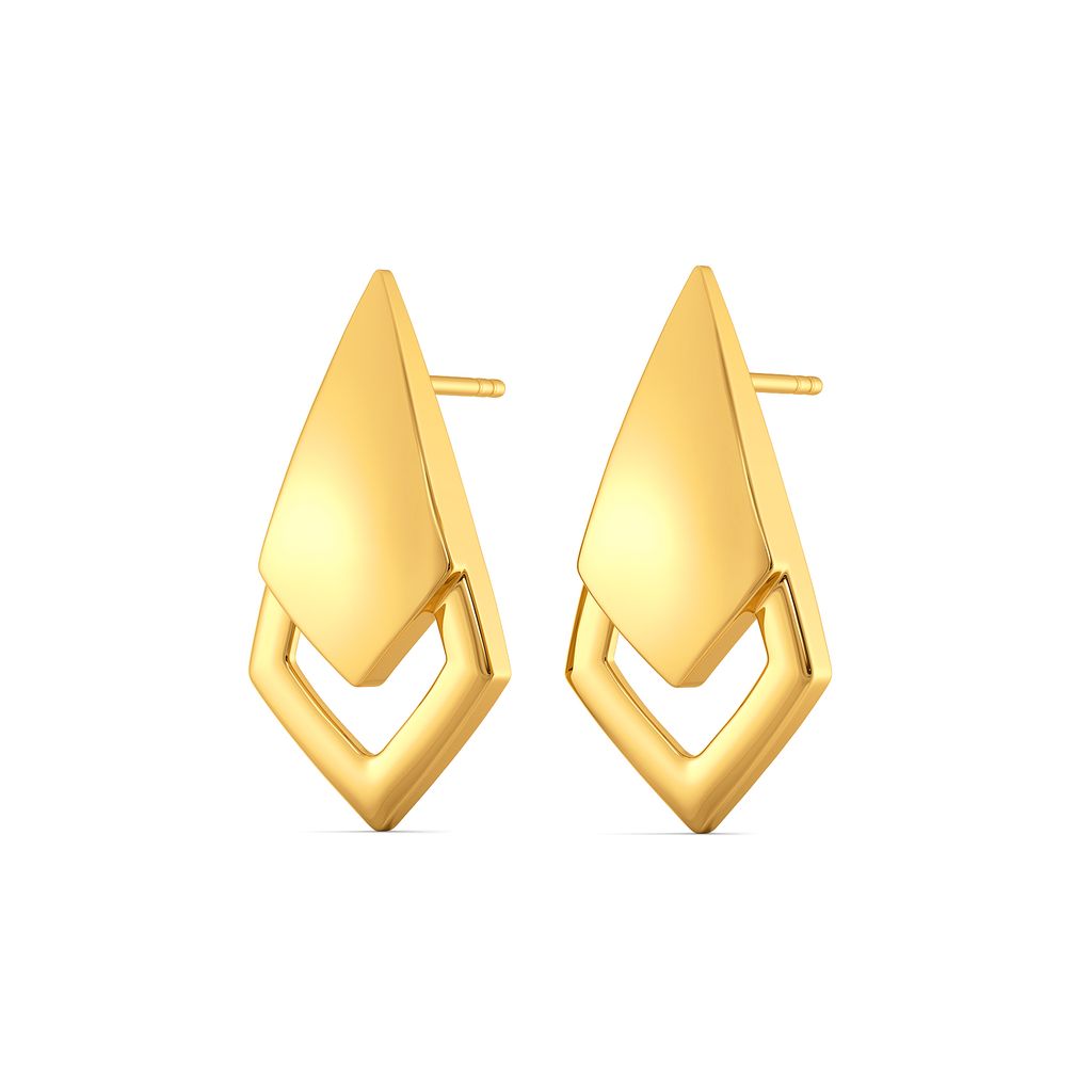 Curves on Fleek Gold Earrings