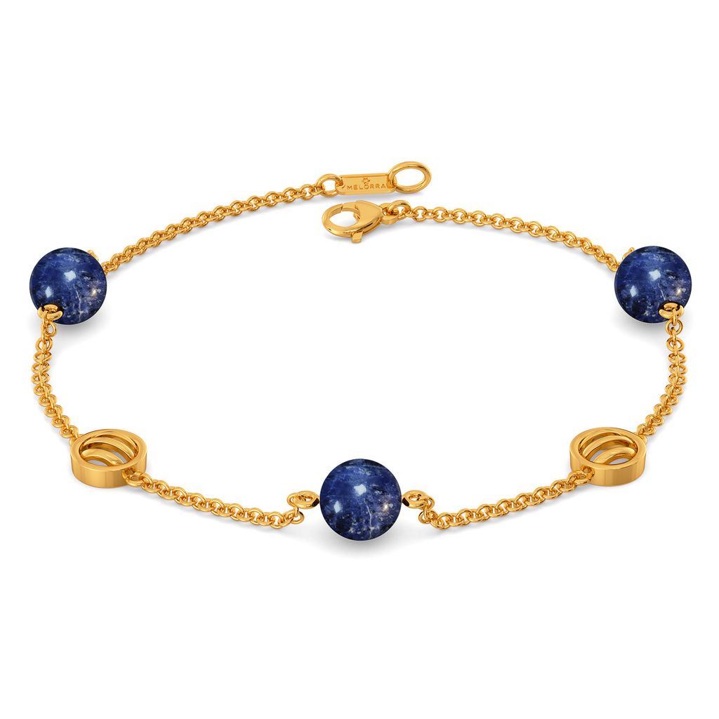 Dyed in Denim Gemstone Bracelets