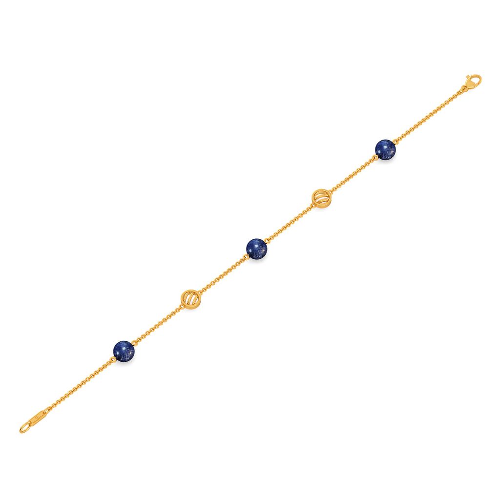 Dyed in Denim Gemstone Bracelets
