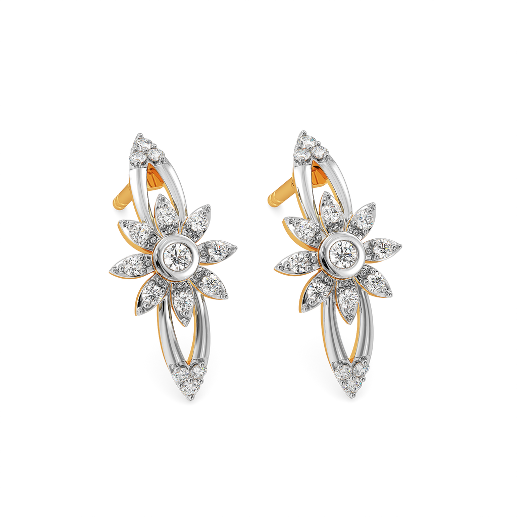 Blooming Florals Diamond Earrings