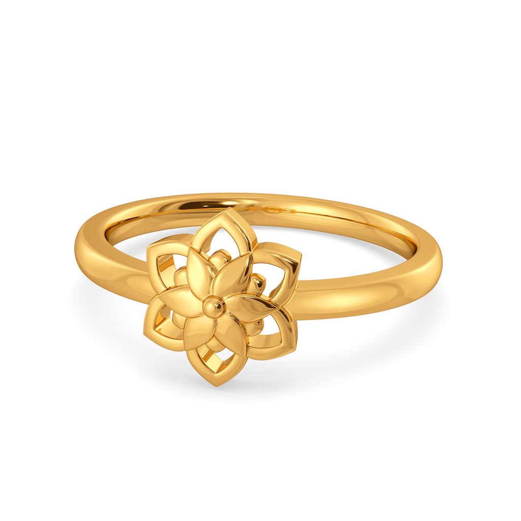 Blushed Botanica Gold Rings alternate view 2