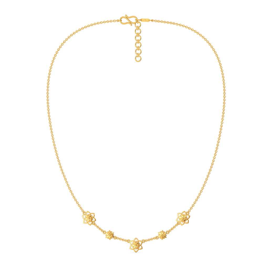 Blushed Botanica Gold Necklaces