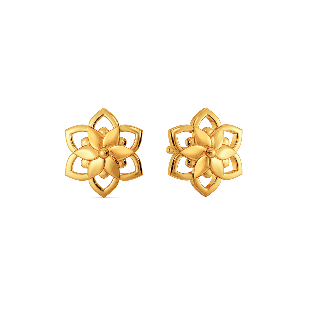 Blushed Botanica Gold Earrings