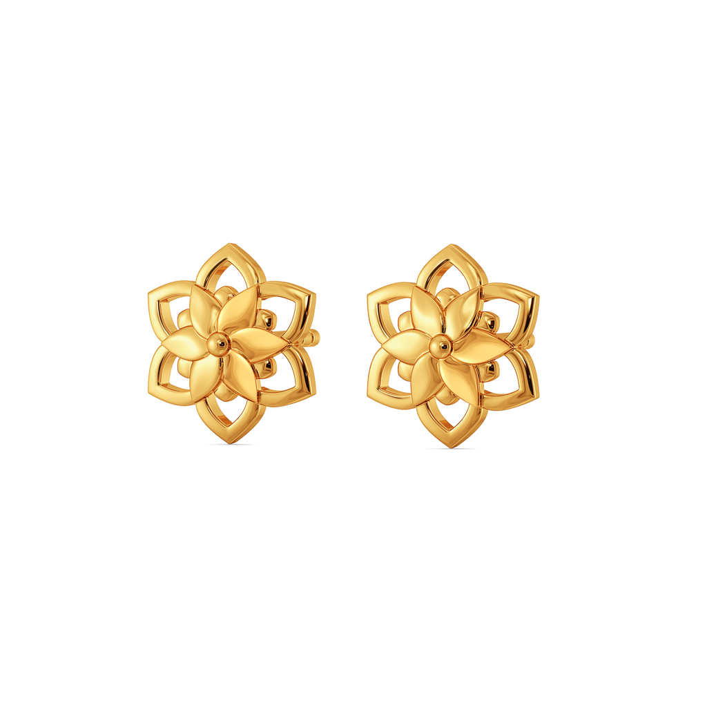Blushed Botanica Gold Earrings