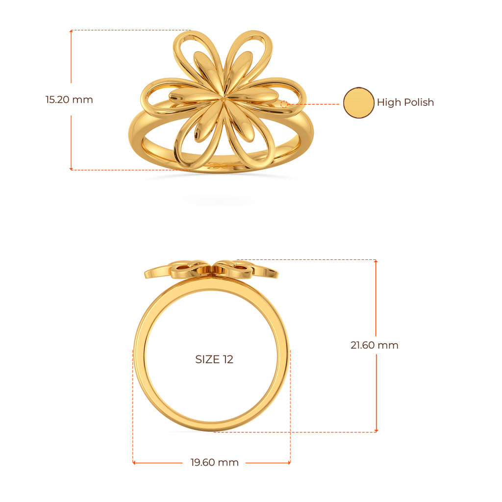 Bloom Spell Gold Rings image