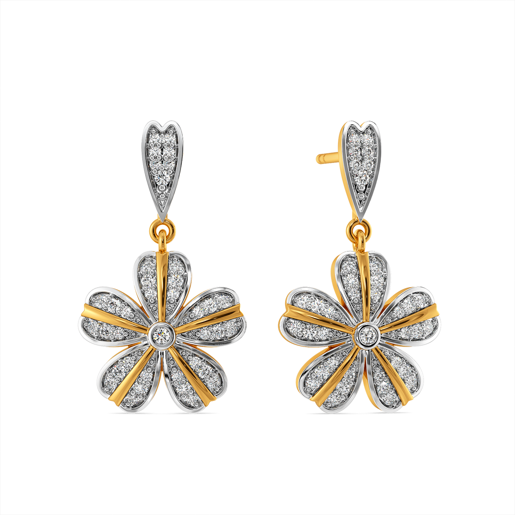 Sunkissed Twirl Diamond Earrings