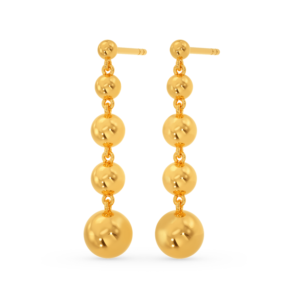 Pop Drop Gold Earrings