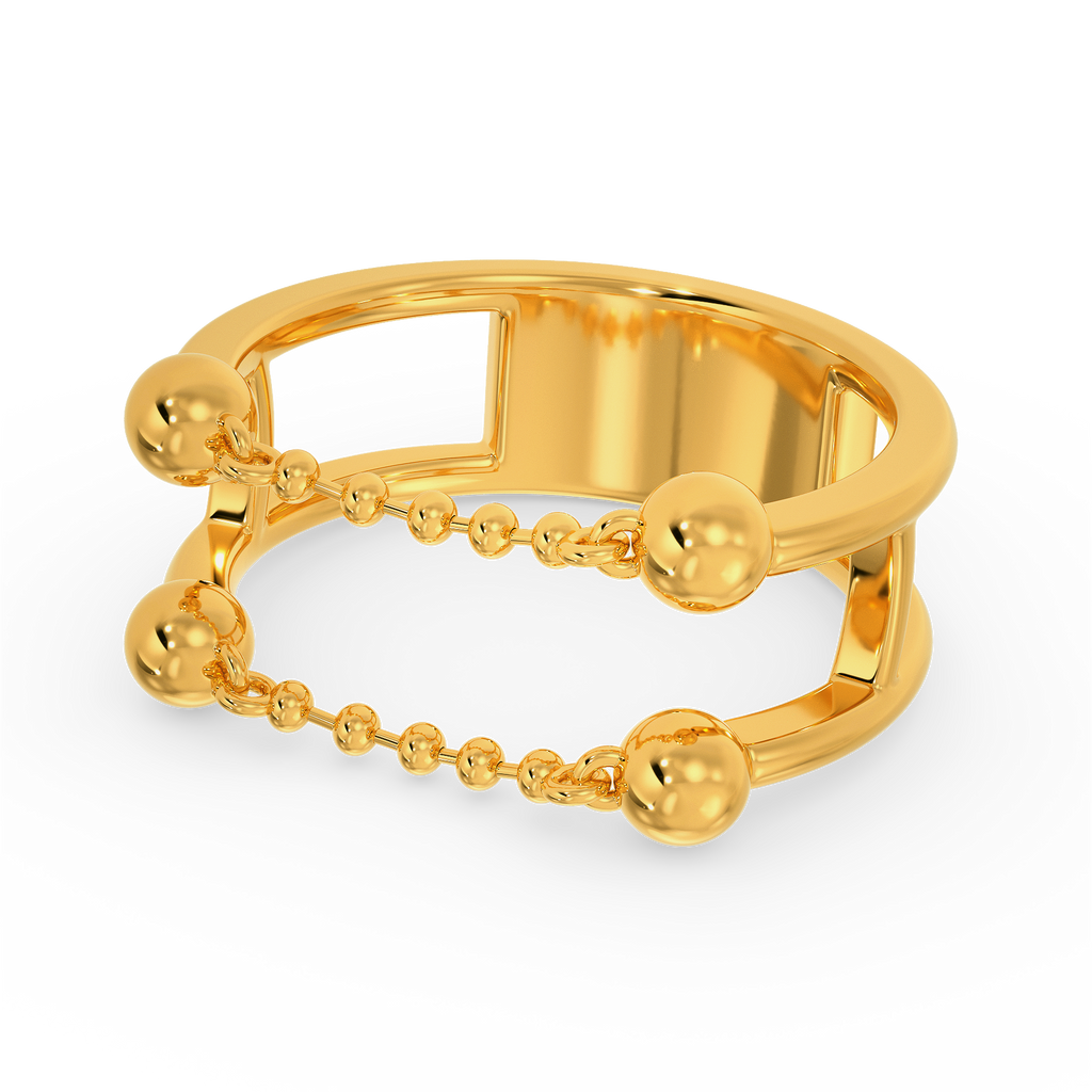 Chained Up Gold Rings alternate view 2