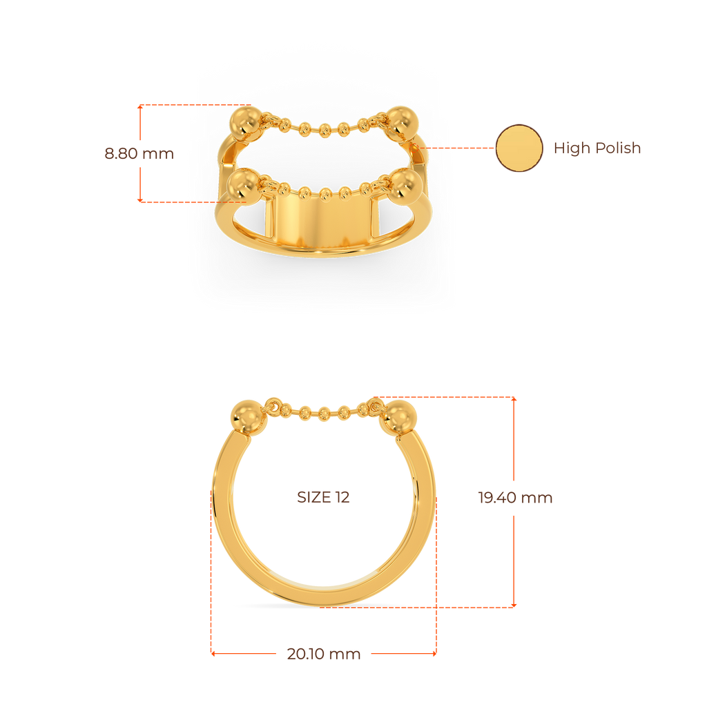 Chained Up Gold Rings image