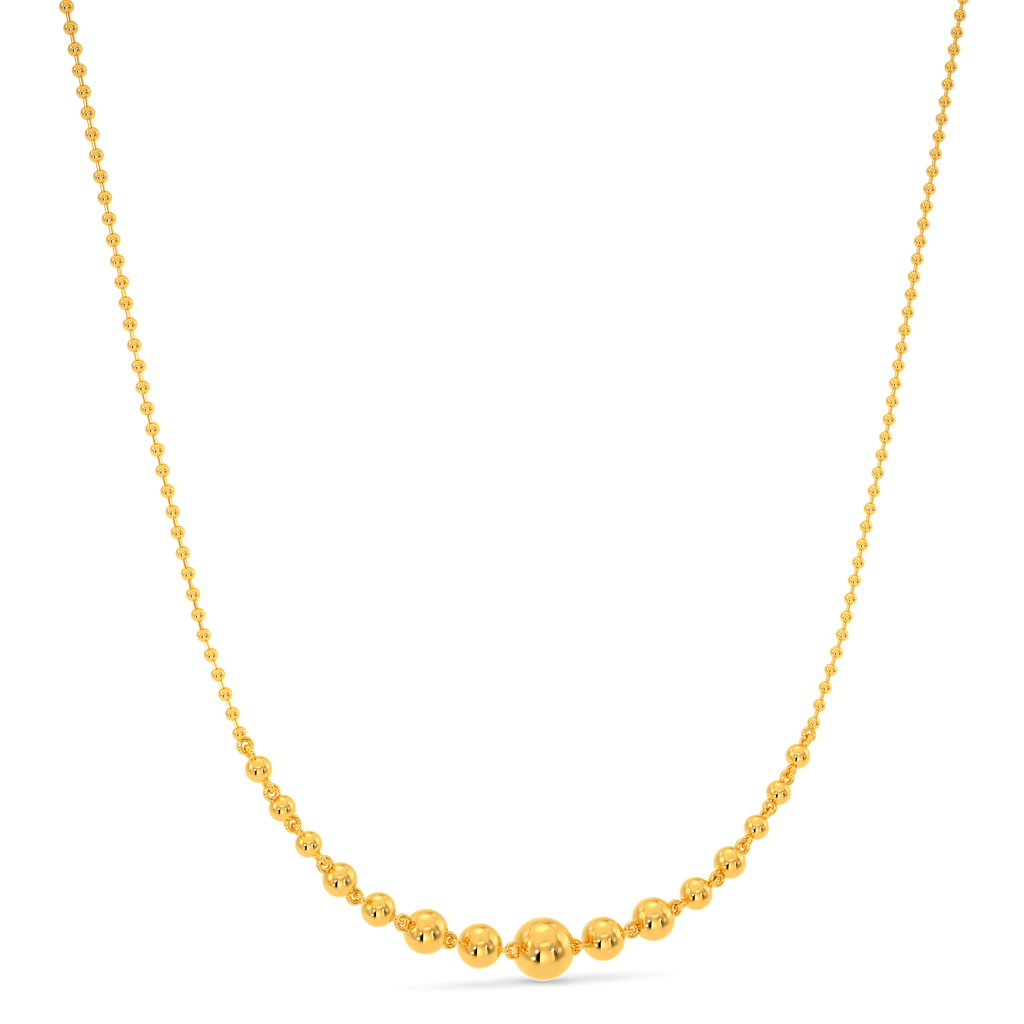 Three Dimensional Gold Necklaces