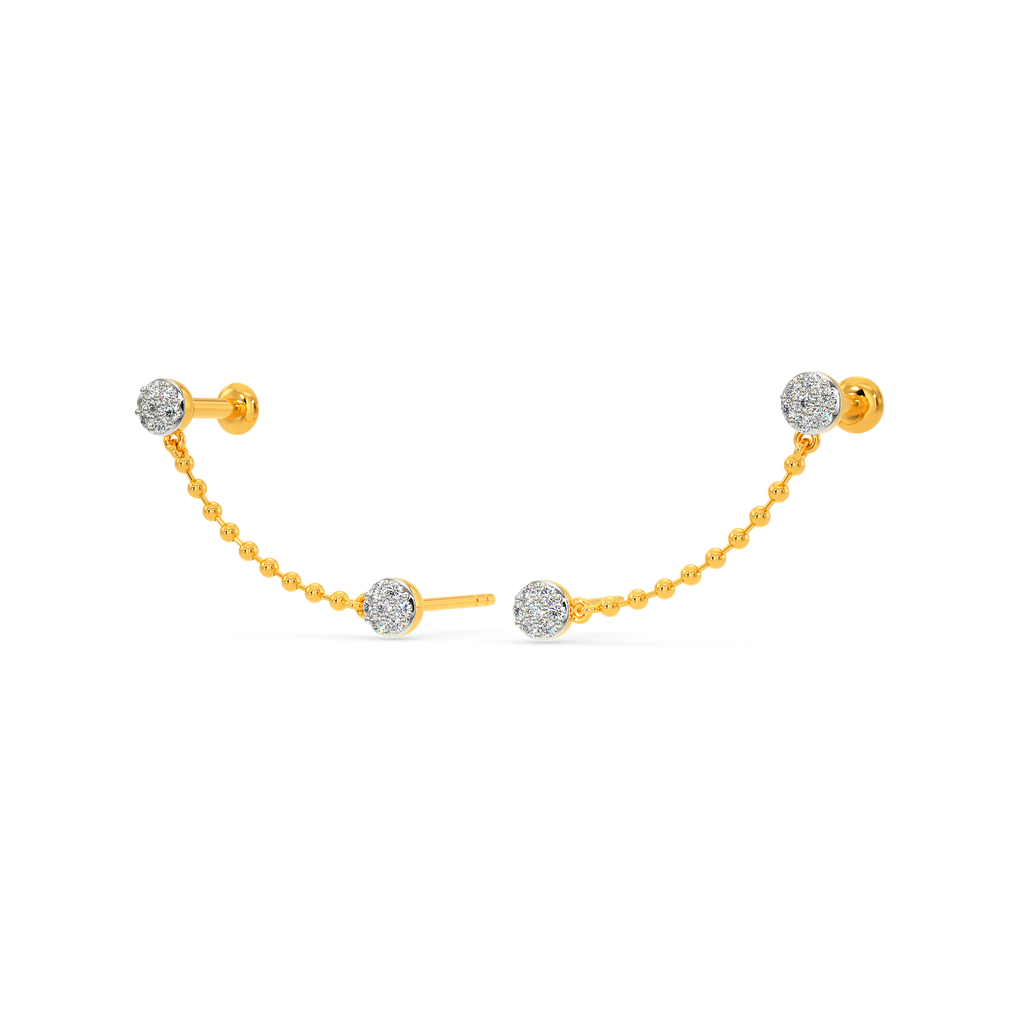 Modish Love Diamond Earrings
