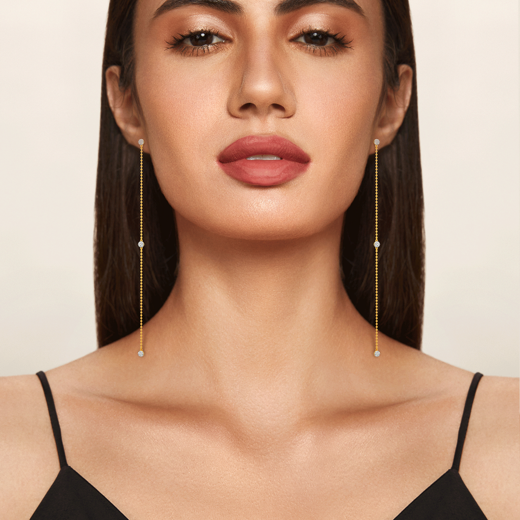 Modish Love Diamond Earrings
