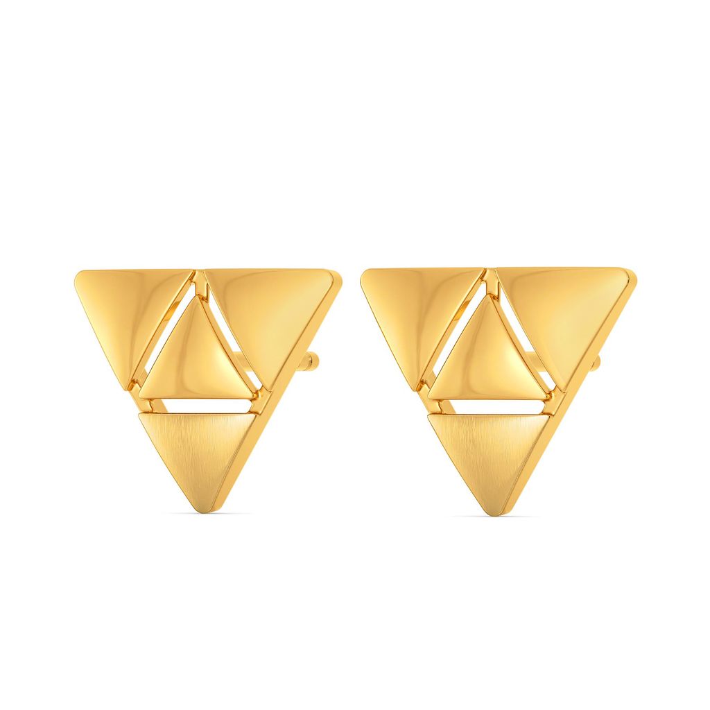 Francais Minimal Gold Earrings