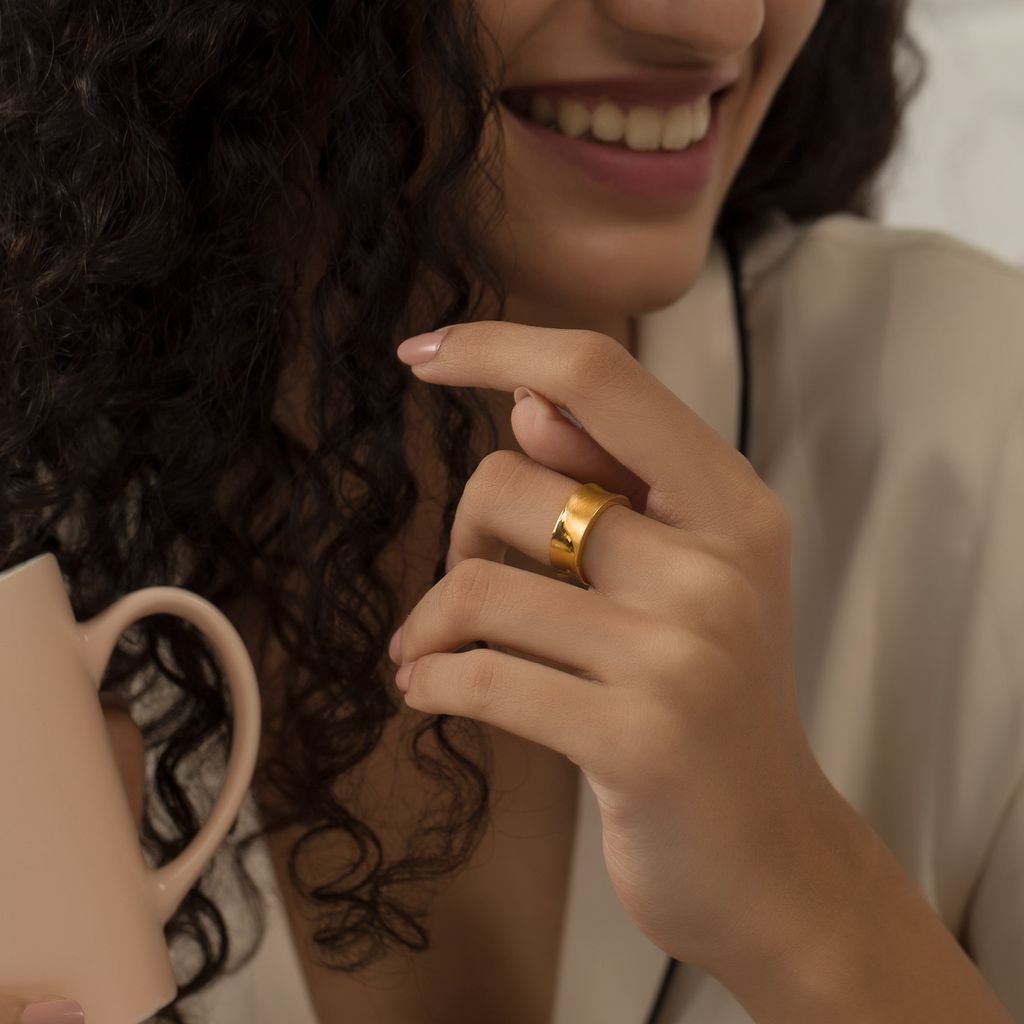 French Fashion Gold Rings alternate view 1