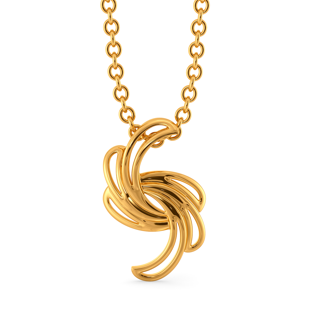 Statement Sleeves Gold Pendants