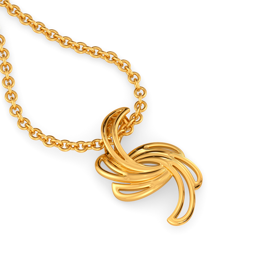 Statement Sleeves Gold Pendants