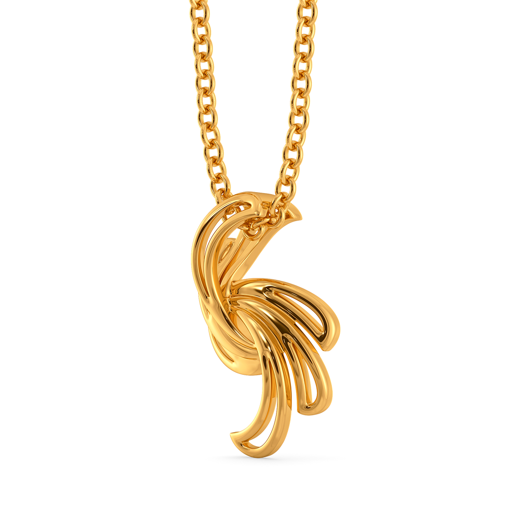 Statement Sleeves Gold Pendants
