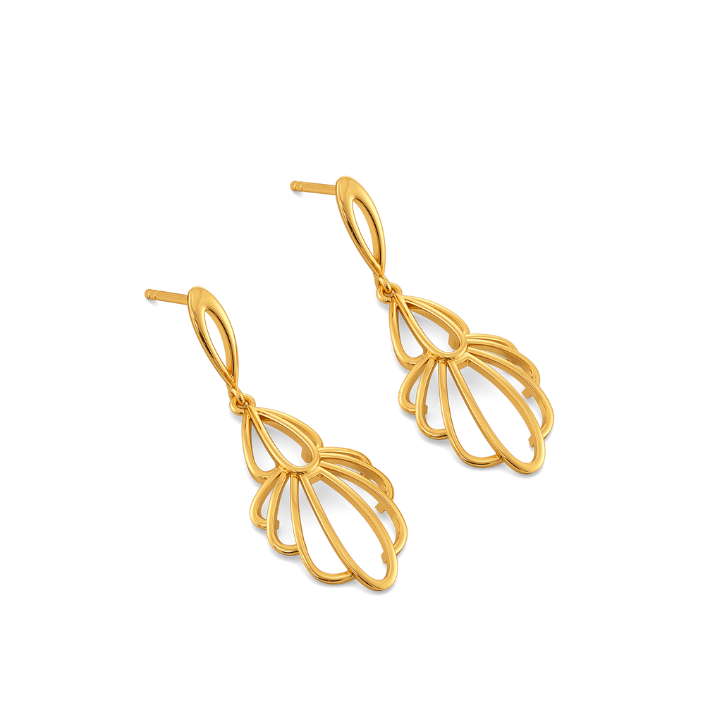 Balloon Flair Gold Earrings