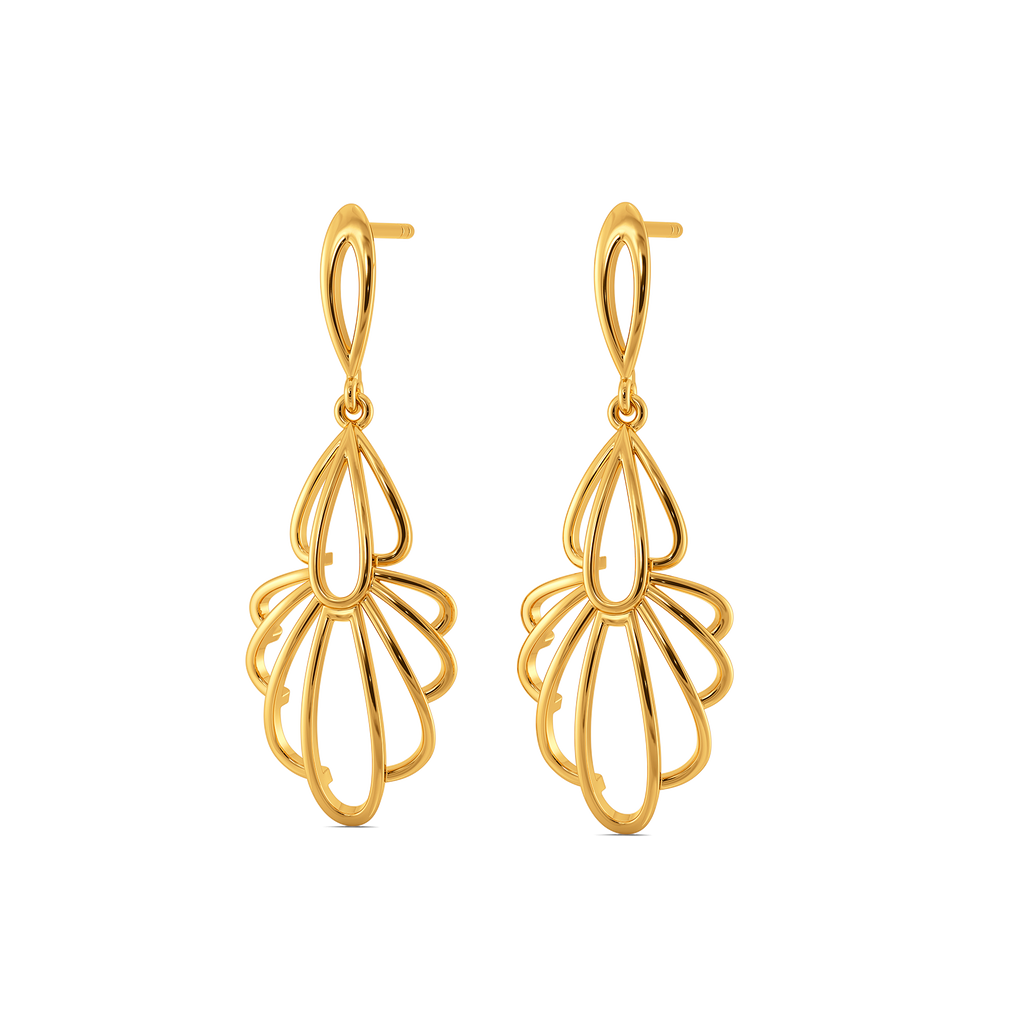 Balloon Flair Gold Earrings