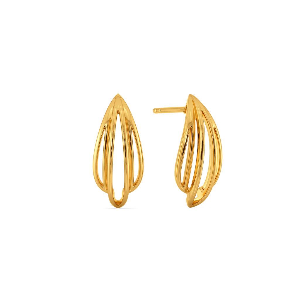 Balloon Flair Gold Earrings