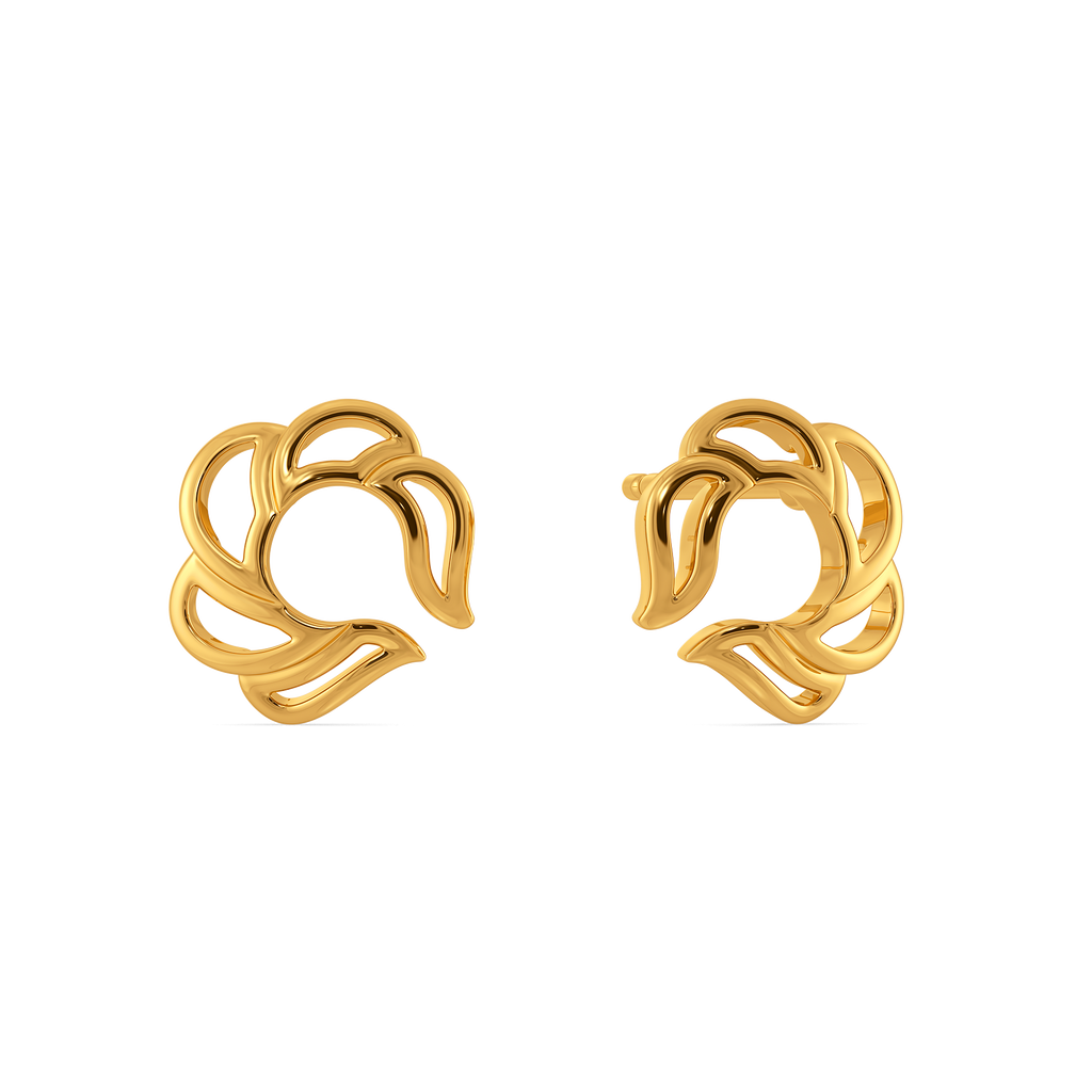 Balloon Flair Gold Earrings