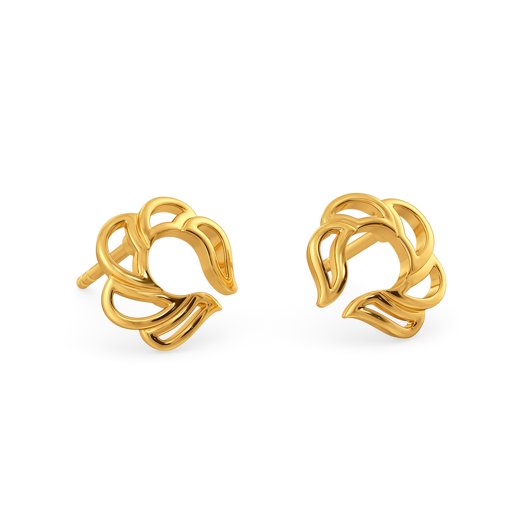 Balloon Flair Gold Earrings