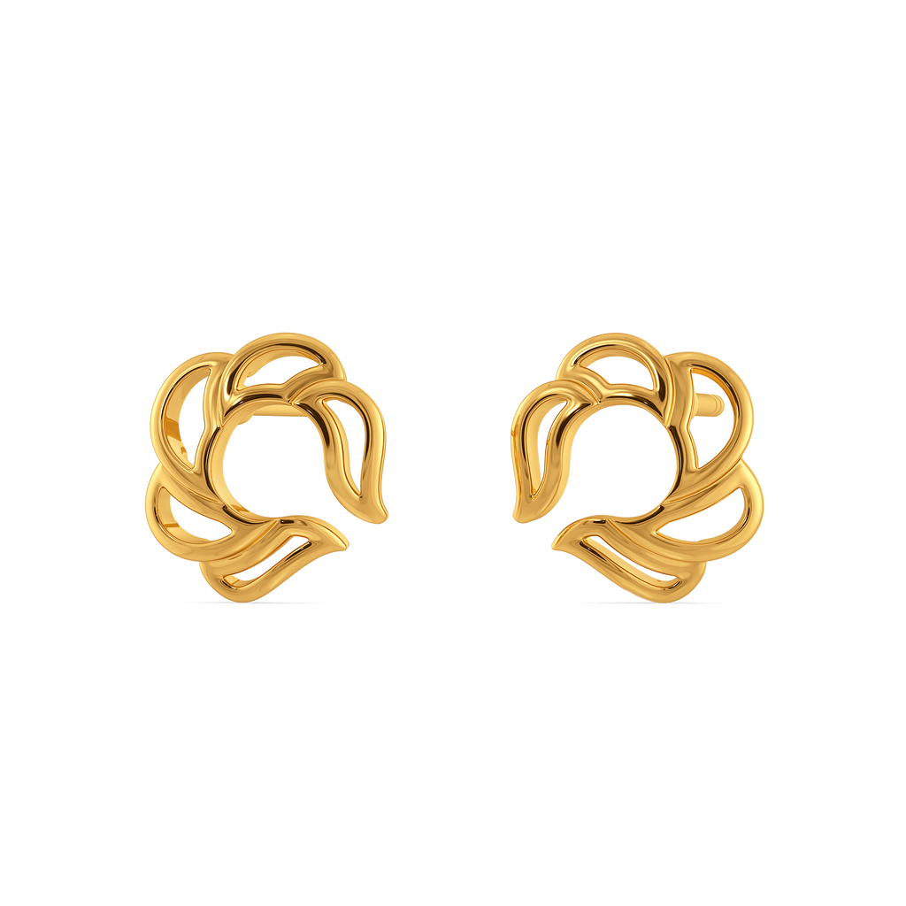 Balloon Flair Gold Earrings