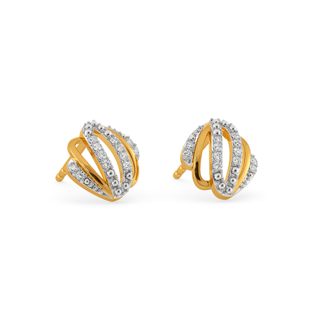 Signature Sleeves Diamond Earrings