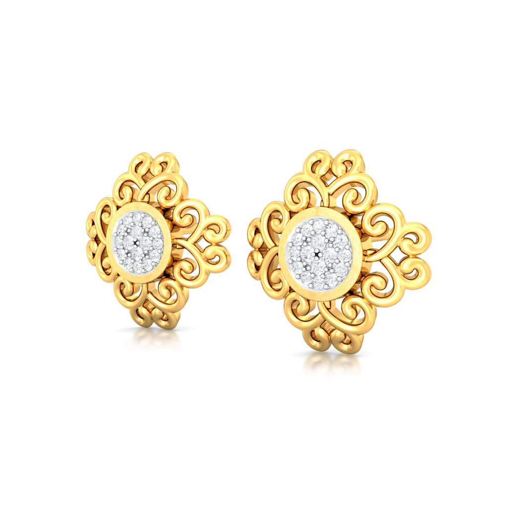 Twirl-o-rama Diamond Earrings