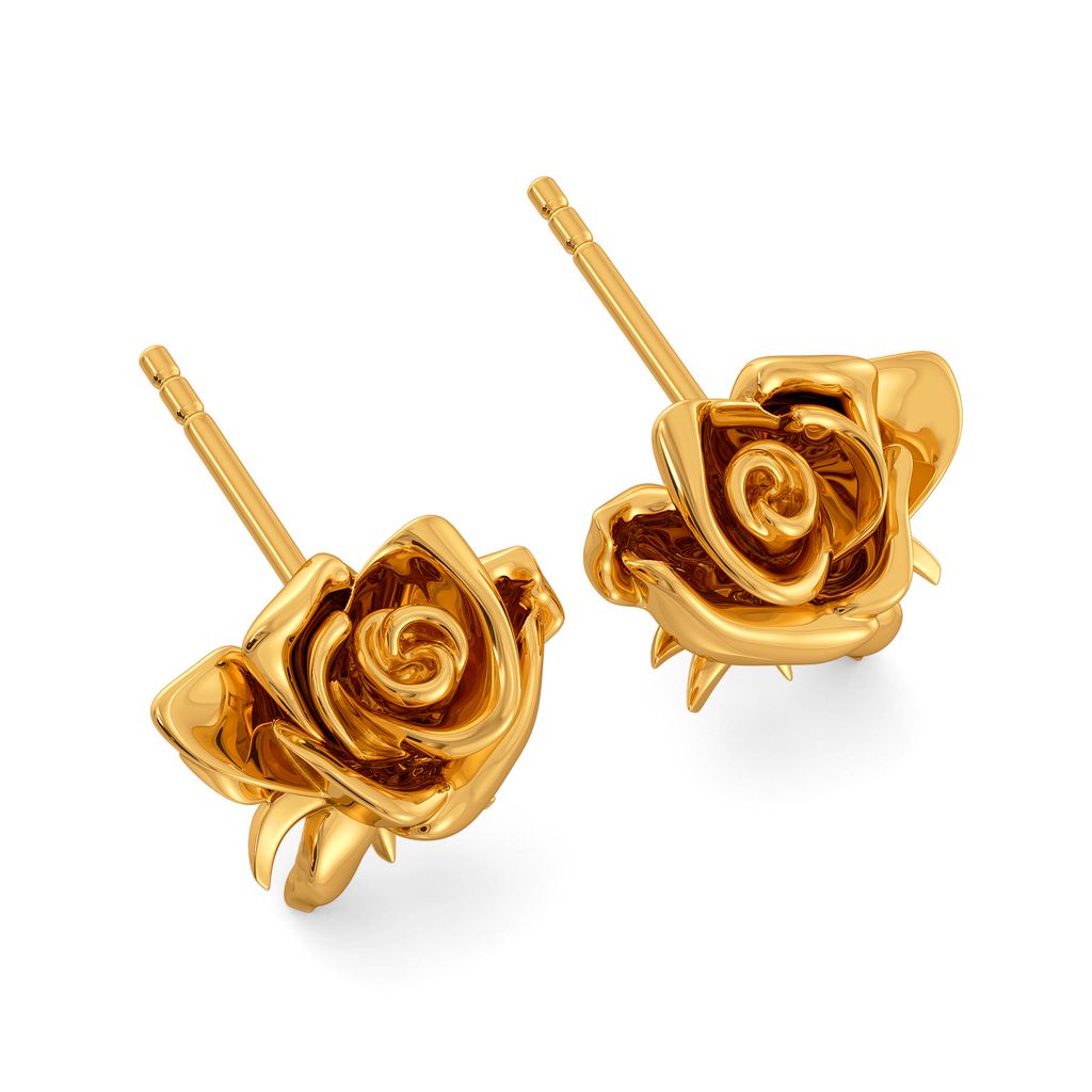 Fiery Love Gold Earrings