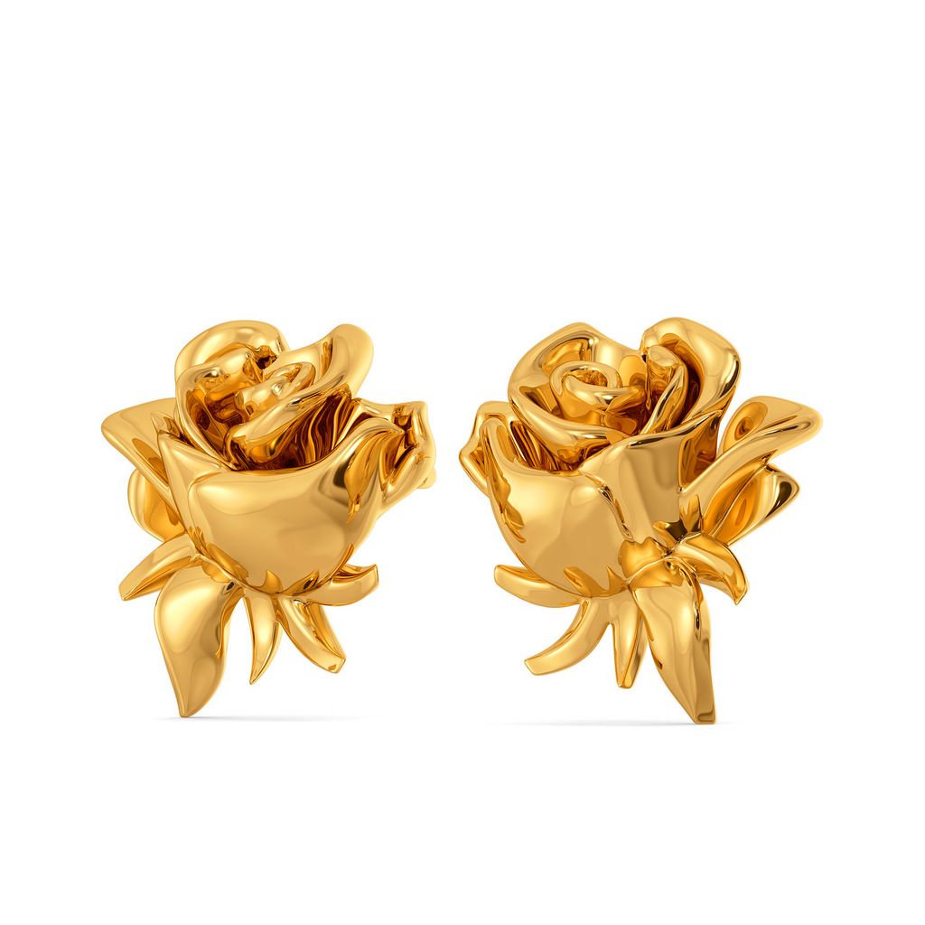 Fiery Love Gold Earrings