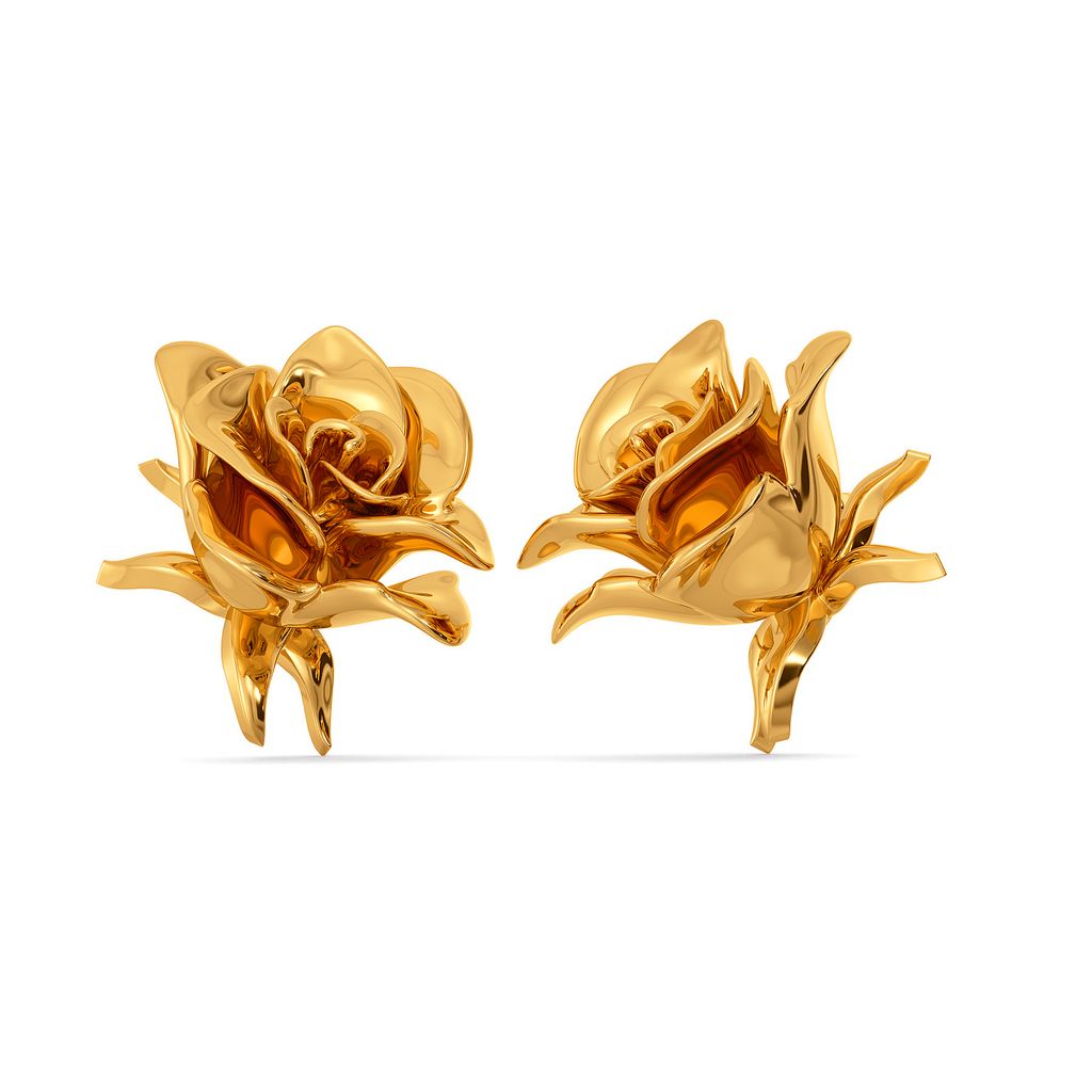 Forbidden Love Gold Earrings