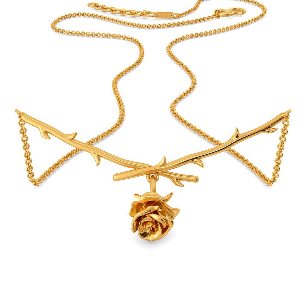 Rose Entwine Gold Necklaces