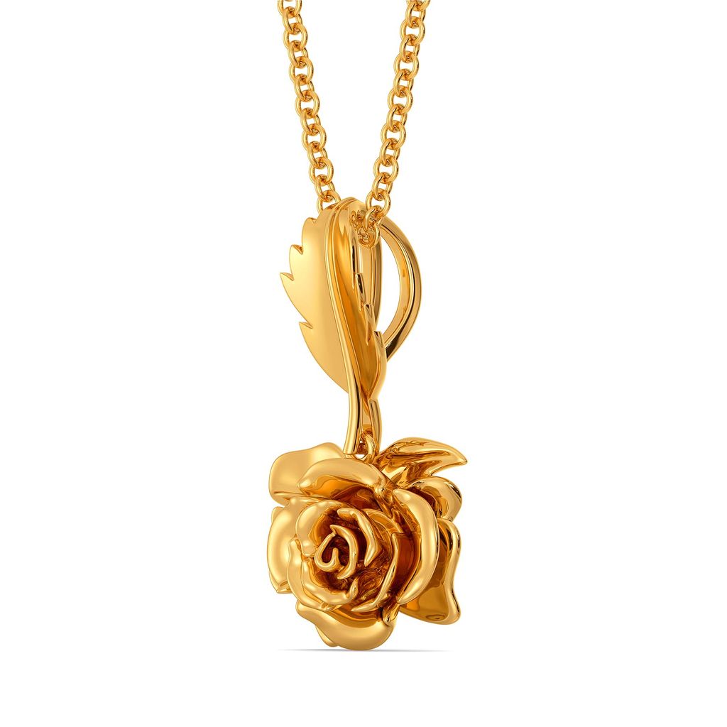 Roses N Thorns Gold Pendants