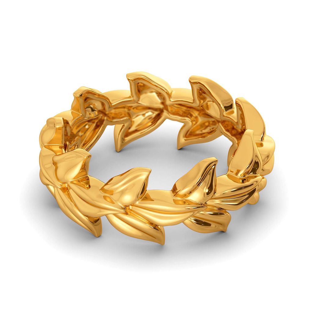 Leaves of Dusk Gold Rings image