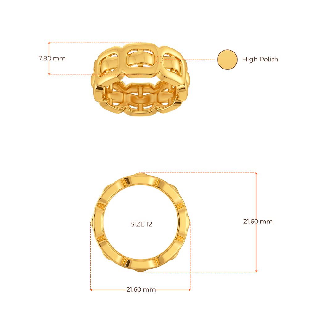 Clasp Control Gold Rings image