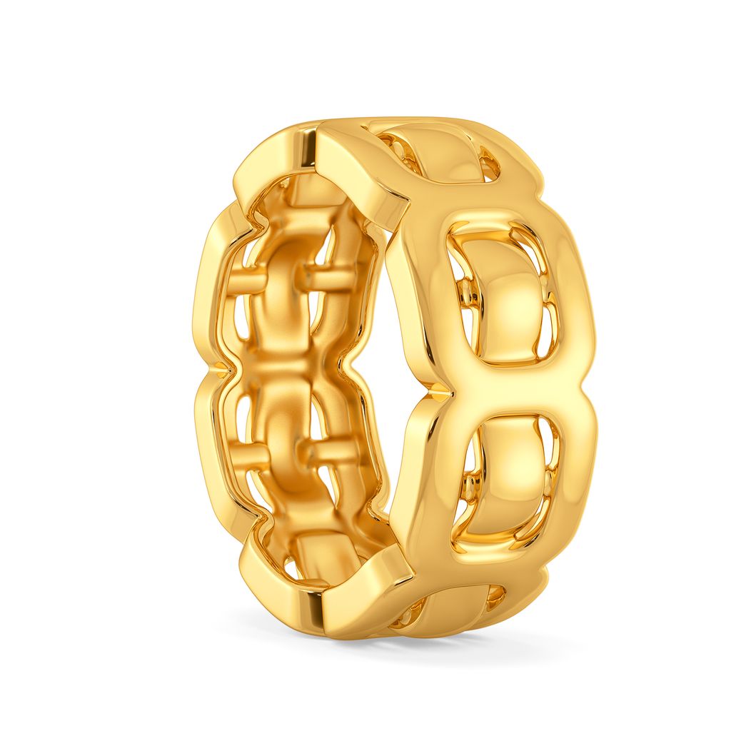 Clasp Control Gold Rings image